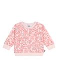 Petit Bateau Baby Cotton Cherry Sweatshirtt, Fleur/Spi