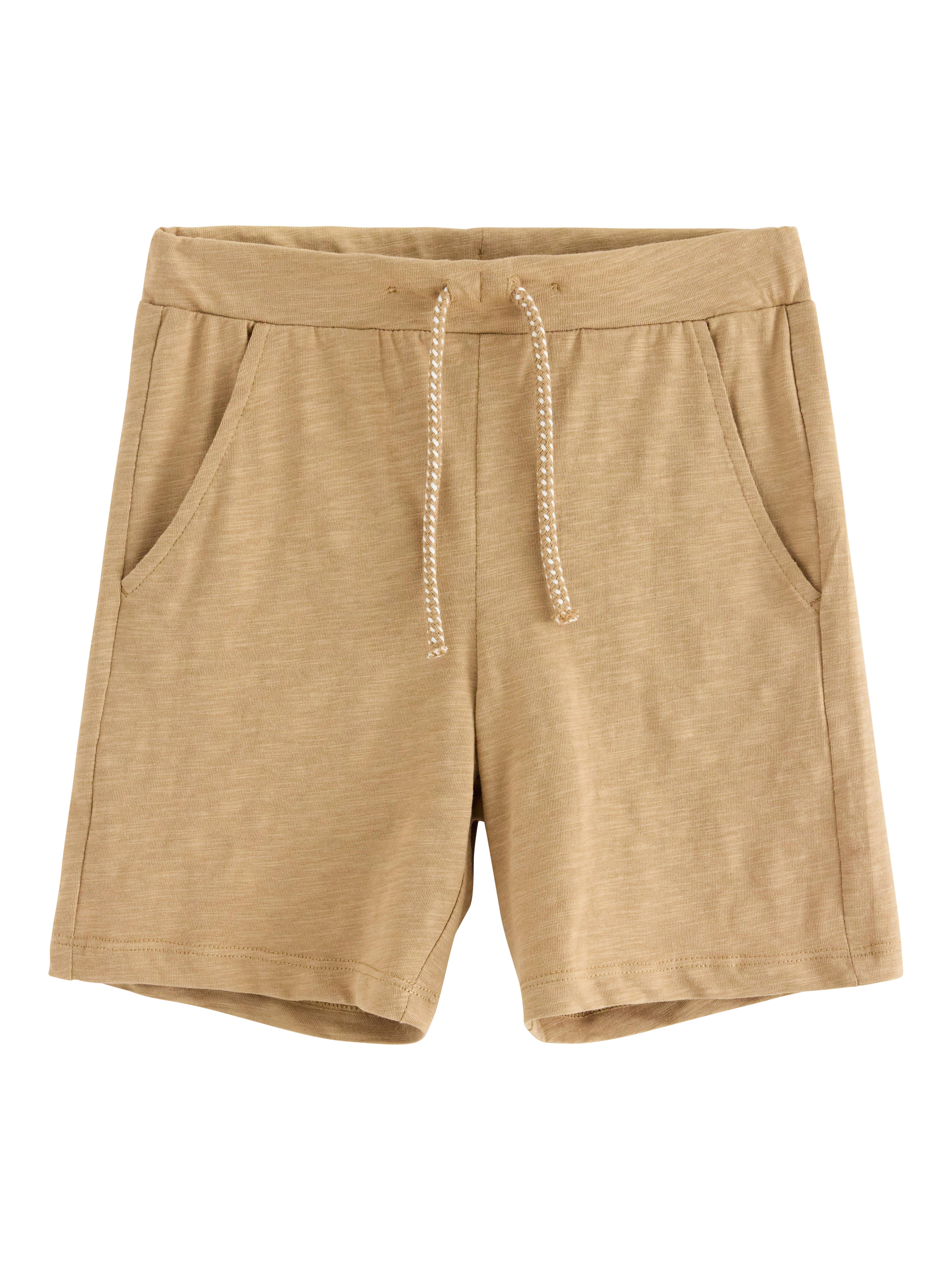 Product image 4 of 6, which shows Lindex Kids' Cotton Jersey Shorts, Light Dusty Beige, 18-24 months
