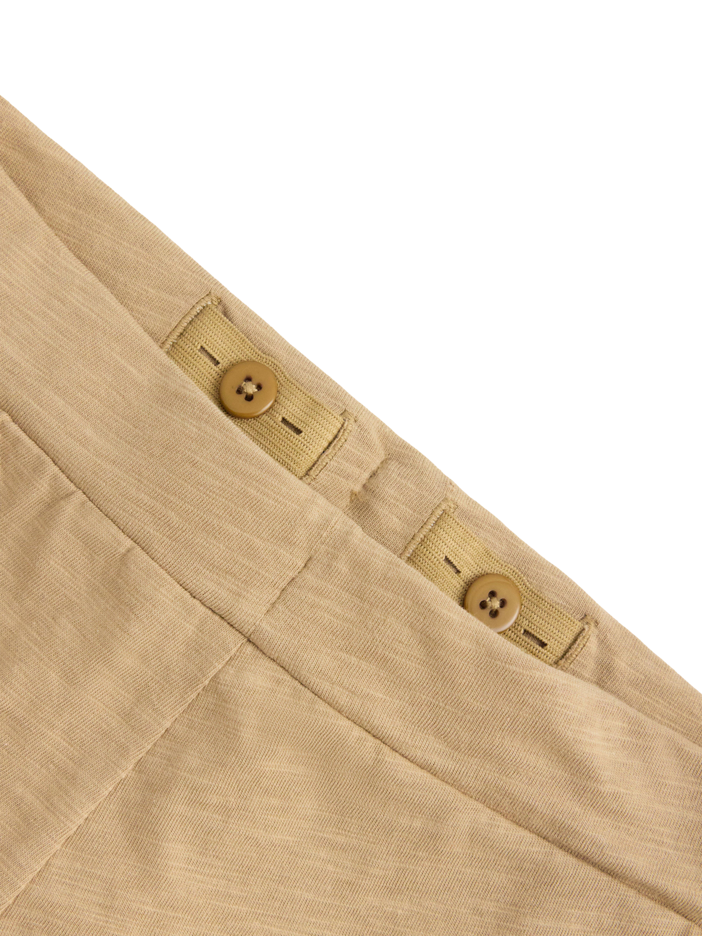 Product image 6 of 6, which shows Lindex Kids' Cotton Jersey Shorts, Light Dusty Beige, 18-24 months