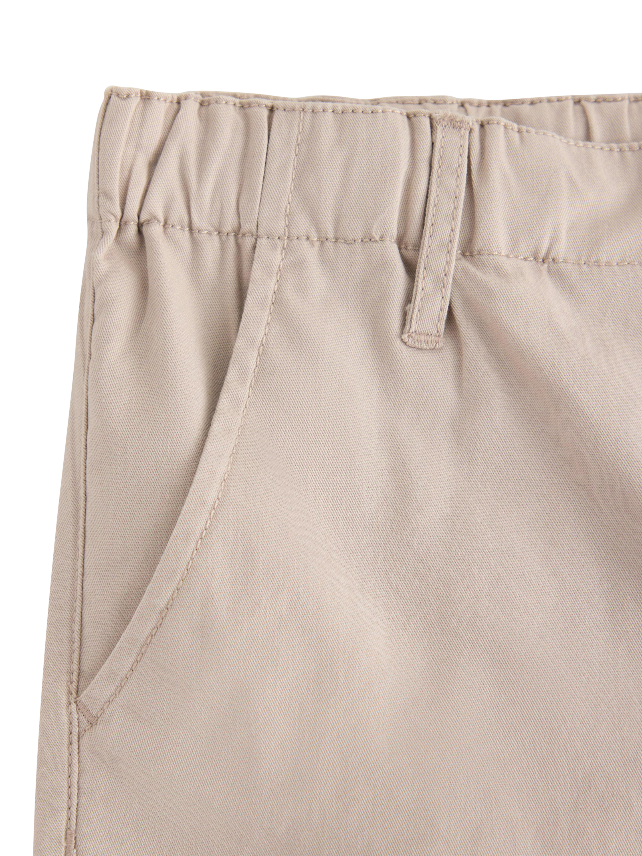 Product image 3 of 3, which shows Lindex Kids' Chino Shorts, Light Grey, 3-4 years