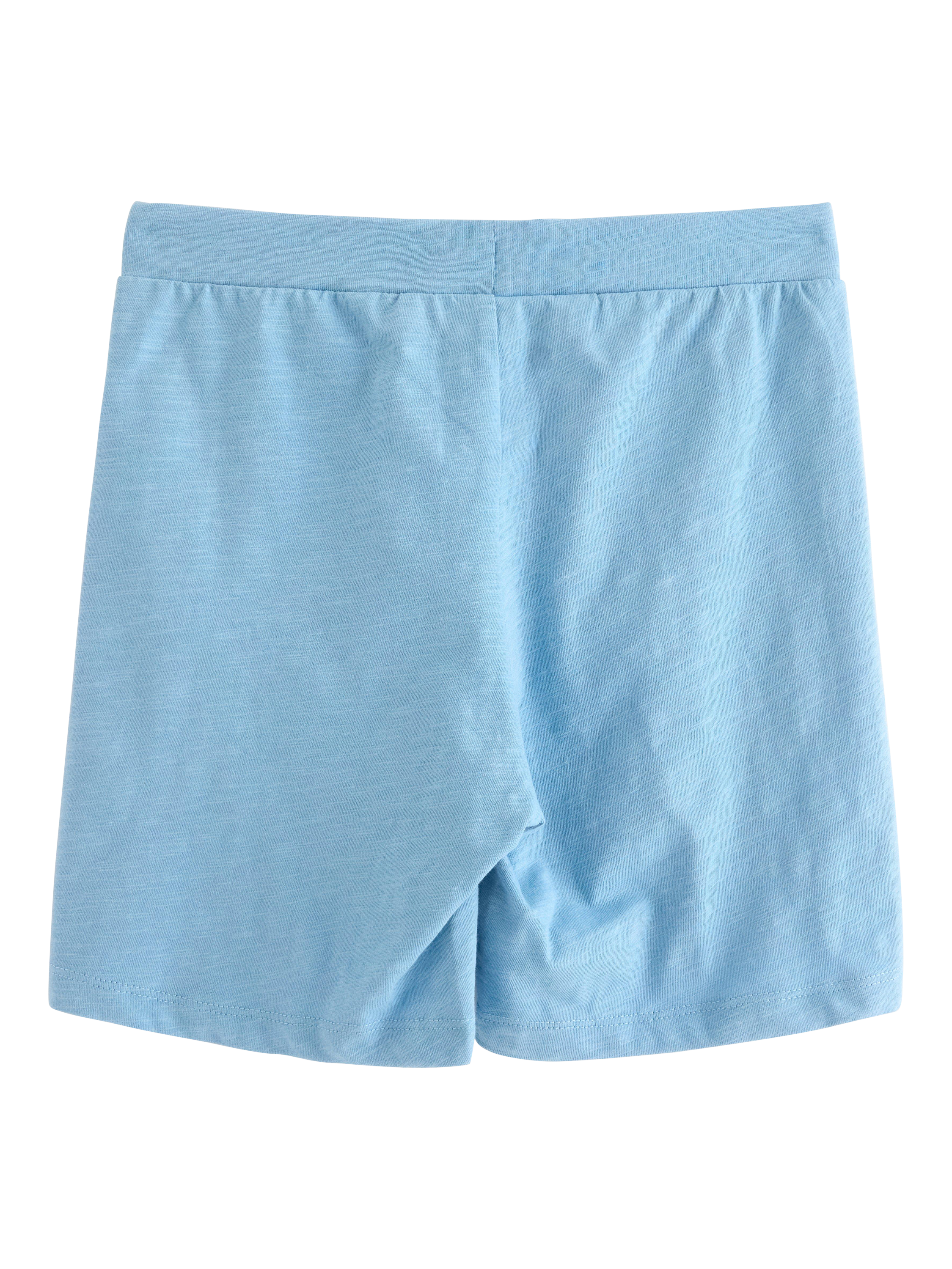 Product image 5 of 6, which shows Lindex Kids' Cotton Jersey Shorts, Light Blue, 18-24 months