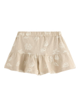 Lindex Kids' Cotton Jersey Sea Life Print Shorts, Beige