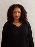 Live Unlimited Curve Long Sleeve Crinkle Blouse