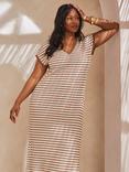 Live Unlimited Curve Stripe Crochet Dress, Multi