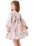 Angel & Rocket Kids' Long Sleeved Floral Print Boho Dress, Multi
