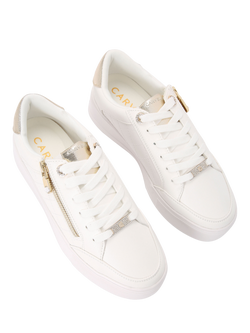 Carvela Jive Zip Flatform Trainers - view 2, Gold