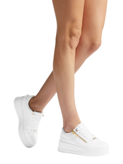 Carvela Jive Zip Flatform Trainers - view 2, White