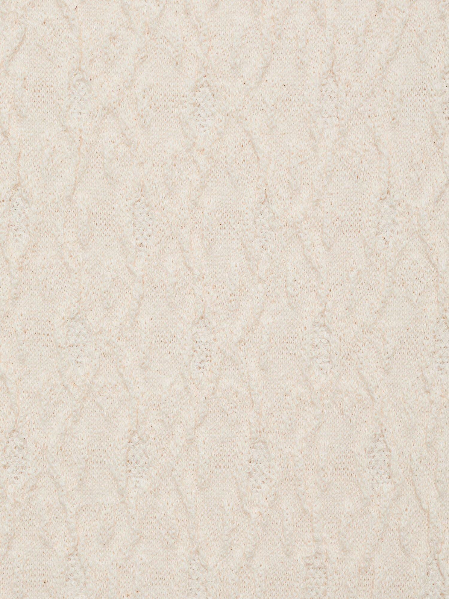 Product image 5 of 7, which shows Mango Ria Textured Knit Mini Dress, Light Beige, 10