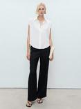Mango Lim Sleeveless Shirt, Natural White