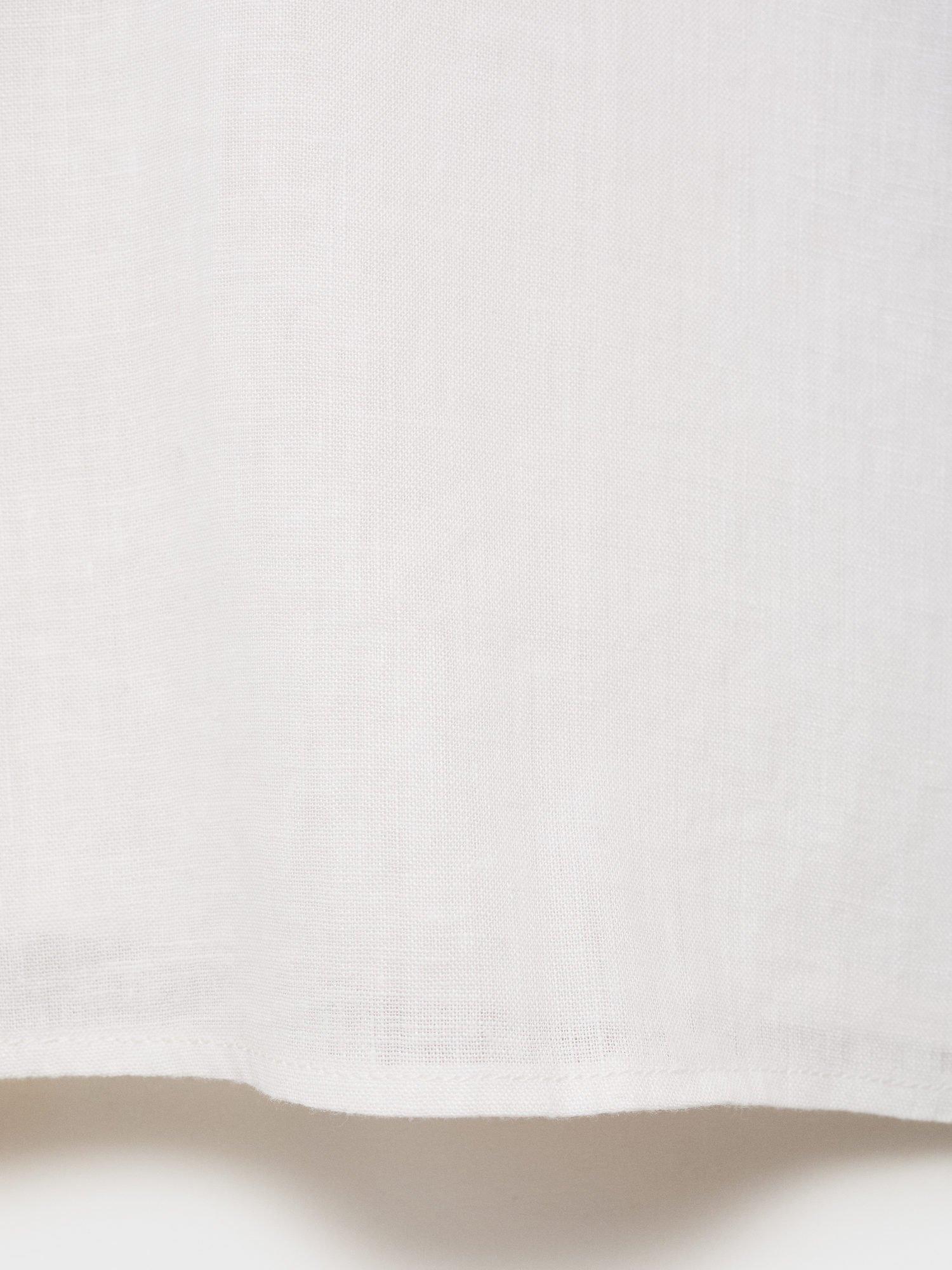 Product image 5 of 8, which shows Mango Pai Regular Fit Linen-Cotton Shirt, Natural White, 10