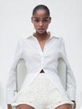 Mango Goose Crochet Shorts, Natural White