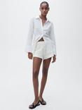 Mango Goose Crochet Shorts, Natural White