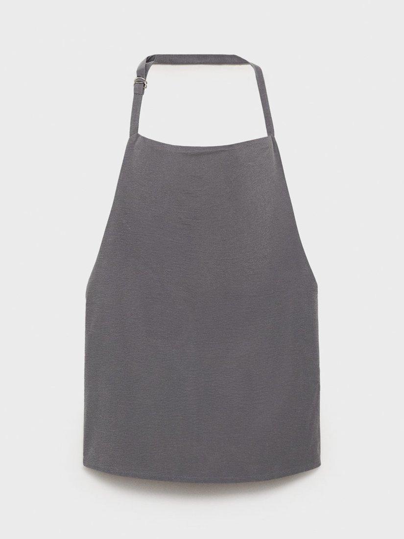 Product image 3 of 8, which shows Mango Mali Open Back Drape Top, Grey, L