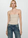 Mango Paulina Strapless Knit Top