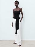 Mango Bruma Tailored Trousers, White