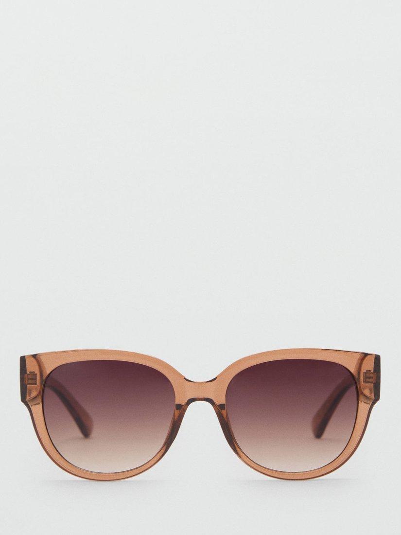 Product image 1 of 4, which shows Mango Malia Sunglasses, Orange/Pink, One Size