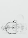 Mango Crucero Die Cut Vinyl Belt, Natural White