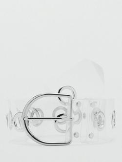 Mango Crucero Die Cut Vinyl Belt, Natural White, Natural White