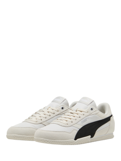 PUMA Bella Donna Nylon Lace Up Trainers, Off White/Black - view 2, Off White/Black