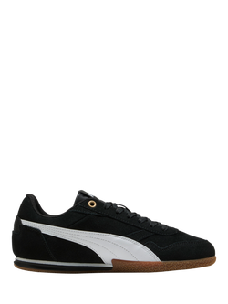 PUMA Bella Donna SD Suede Lace Up Trainers, Puma Blk Puma-wht, Puma Blk Puma-wht