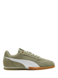 PUMA Bella Donna SD Suede Lace Up Trainers, Green/White