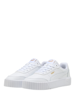 PUMA Carina Mia Lace Up Trainers, White - view 2, White