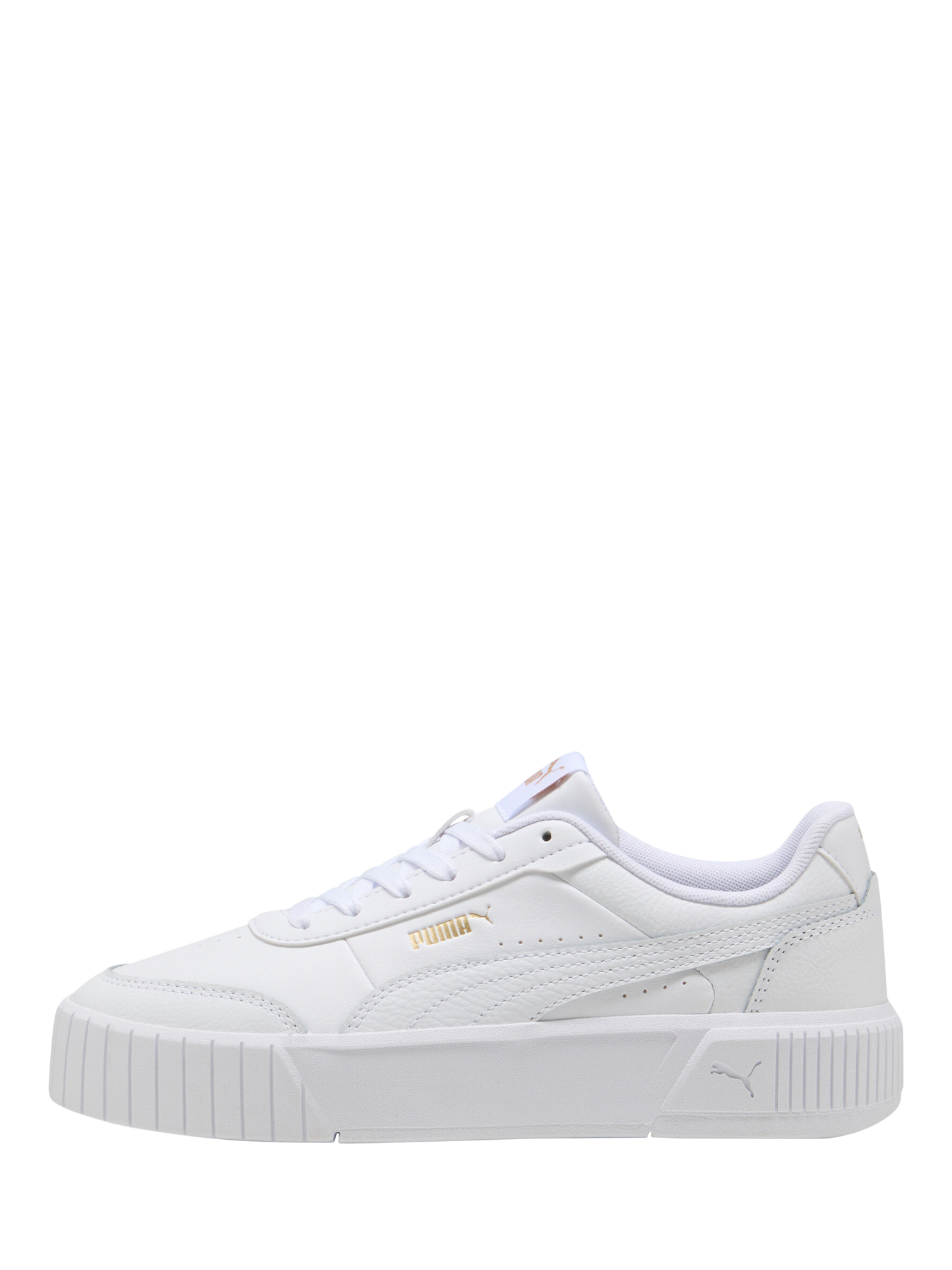 Product image 4 of 6, which shows PUMA Carina Mia Lace Up Trainers, White, 4