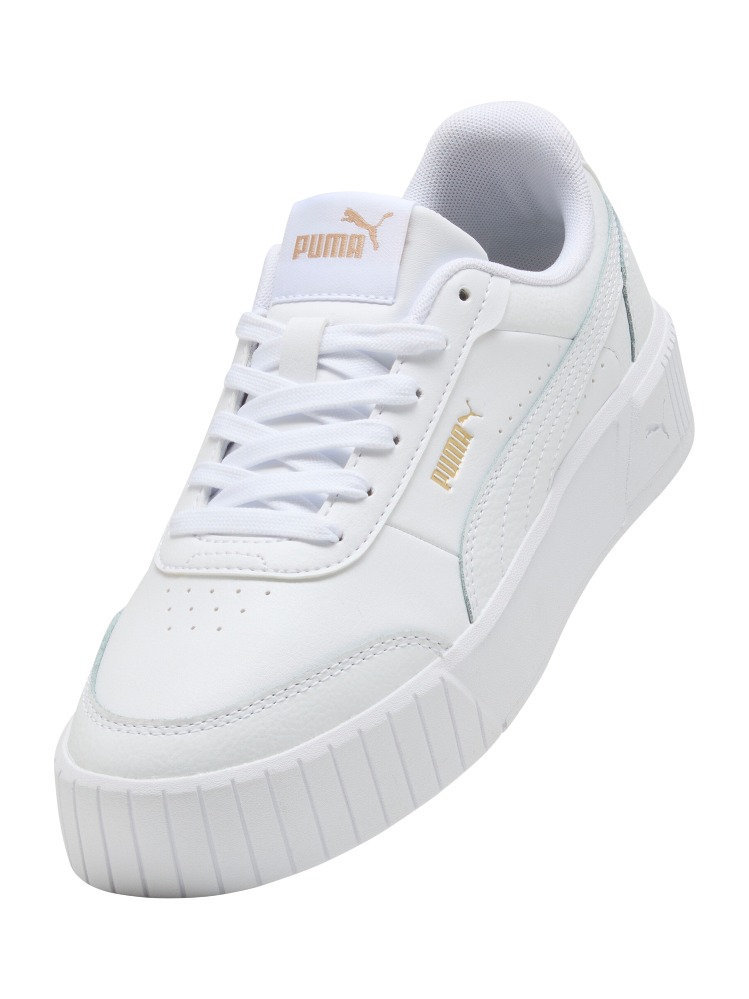 Product image 6 of 6, which shows PUMA Carina Mia Lace Up Trainers, White, 4