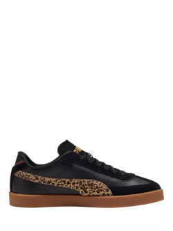 PUMA Club II Era Animal Flair Lace Up Trainers, Black/Multi, Black/Multi