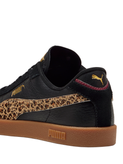 PUMA Club II Era Animal Flair Lace Up Trainers, Black/Multi - view 2, Black/Multi