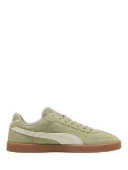 PUMA Club II Era Suede Lace Up Trainers, Green/Multi, Green/Multi