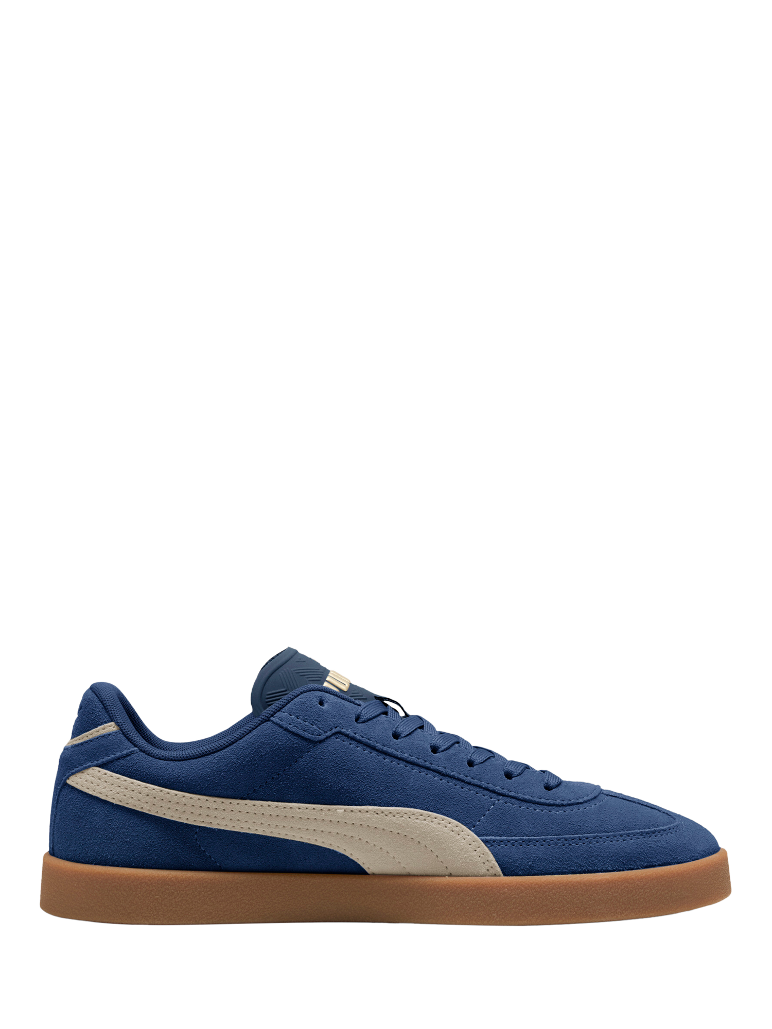 PUMA Club II Era Suede Lace Up Trainers, Blue/Beige