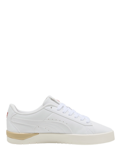 PUMA Jada Classic Animal Flair Lace Up Trainers, White/Multi, White/Multi