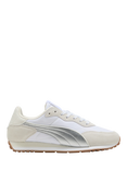 PUMA St. Miller Rose Suede Blend Lace Up Trainers, White/Off White/Silver