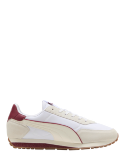 PUMA St. Miller Rise Suede Blend Lace Up Trainers, White/Multi, White/Multi