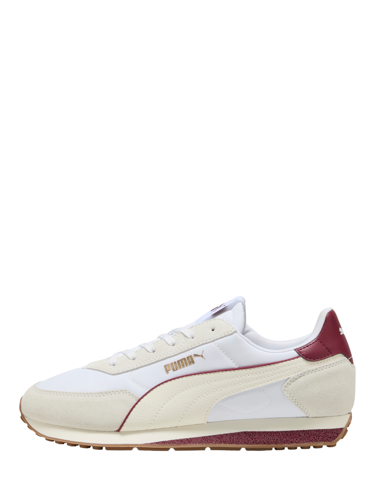 Product image 4 of 6, which shows PUMA St. Miller Rise Suede Blend Lace Up Trainers, White/Multi, 4