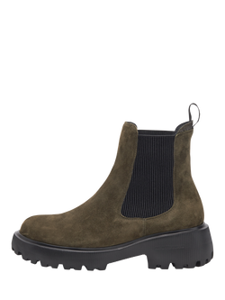 WODEN SHOE THE BEAR Aya Suede Chelsea Boots, Green, Green