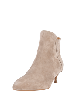 WODEN SHOE THE BEAR Saga Suede Blend Ankle Boots, Taupe - view 2, Taupe