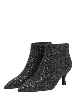 WODEN SHOE THE BEAR Vera Glitter Shoe Boots, Black - view 2, Black