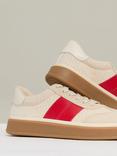 Reiss Lizzie Woven Low-Top Trainers, Neutral