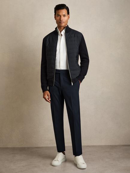 Reiss Found Slim Trousers, Dark Navy
