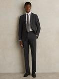 Reiss Promise Wool Blend Slim Fit Suit Trousers, Mid Grey