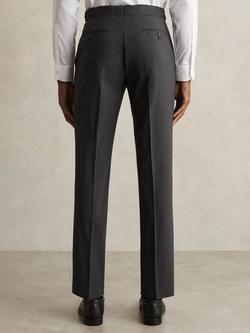 Reiss Promise Wool Blend Slim Fit Suit Trousers, Mid Grey - view 2, Mid Grey