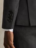 Reiss Promise Tailored Fit Wool Blend Suit Jacket, Mid Grey