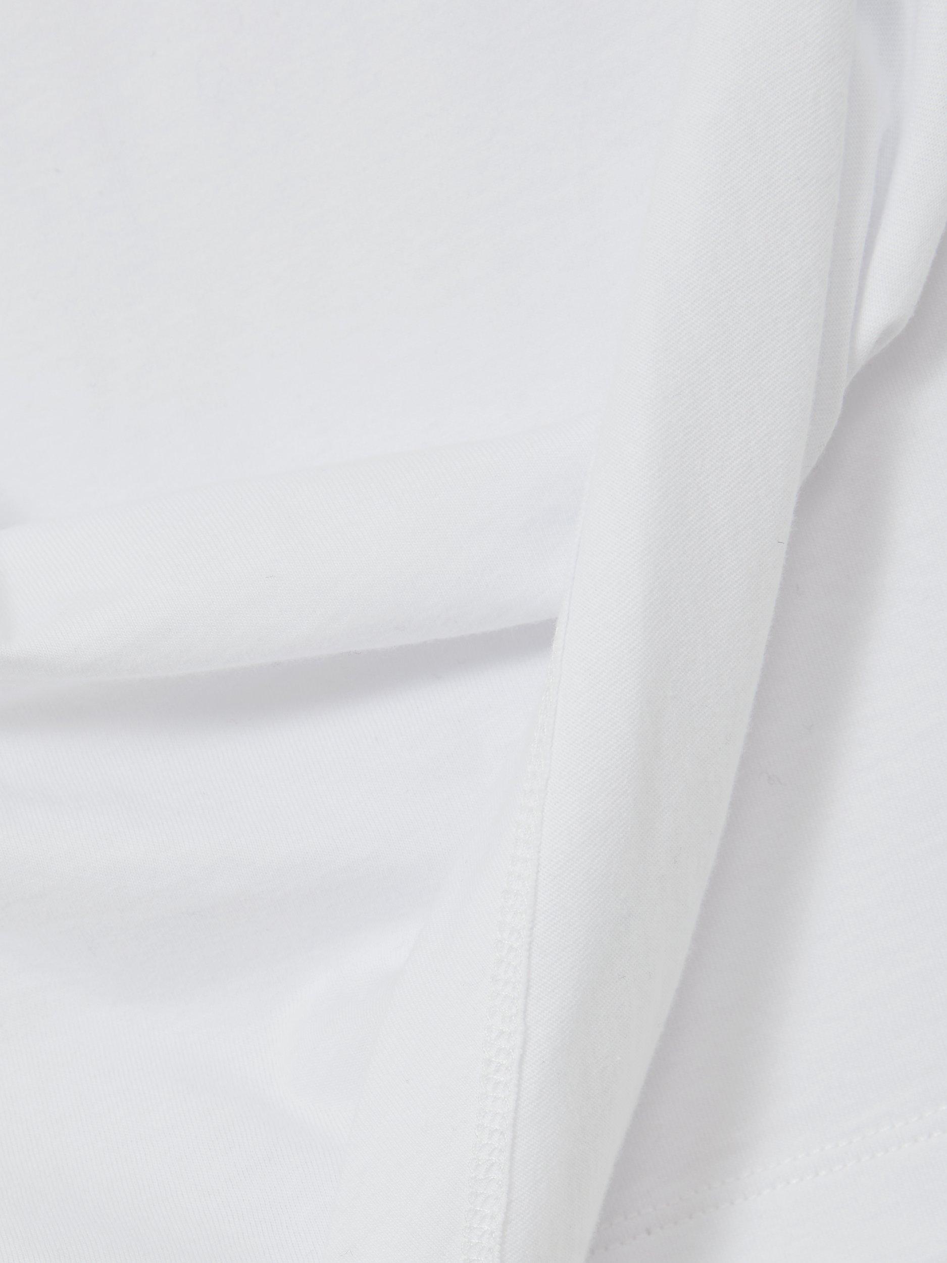 Product image 2 of 5, which shows Reiss Tilly Cotton Cap Sleeve Top, White, XS