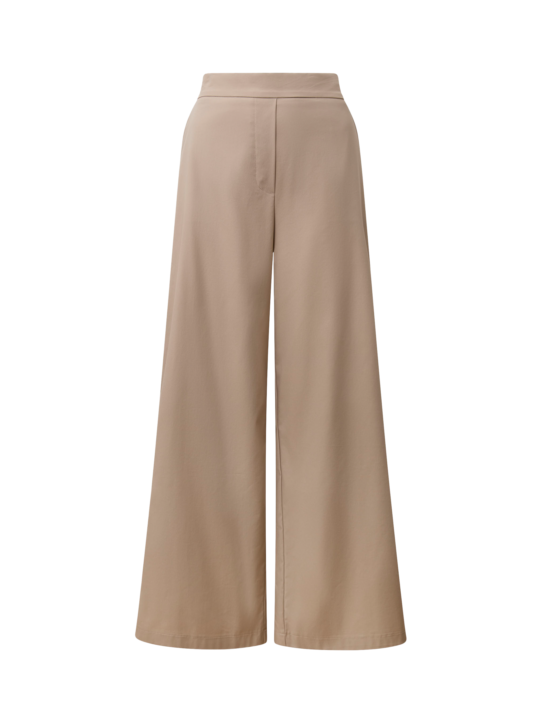 Product image 6 of 6, which shows James Lakeland High Waist Wide Leg Trousers, Beige, 8