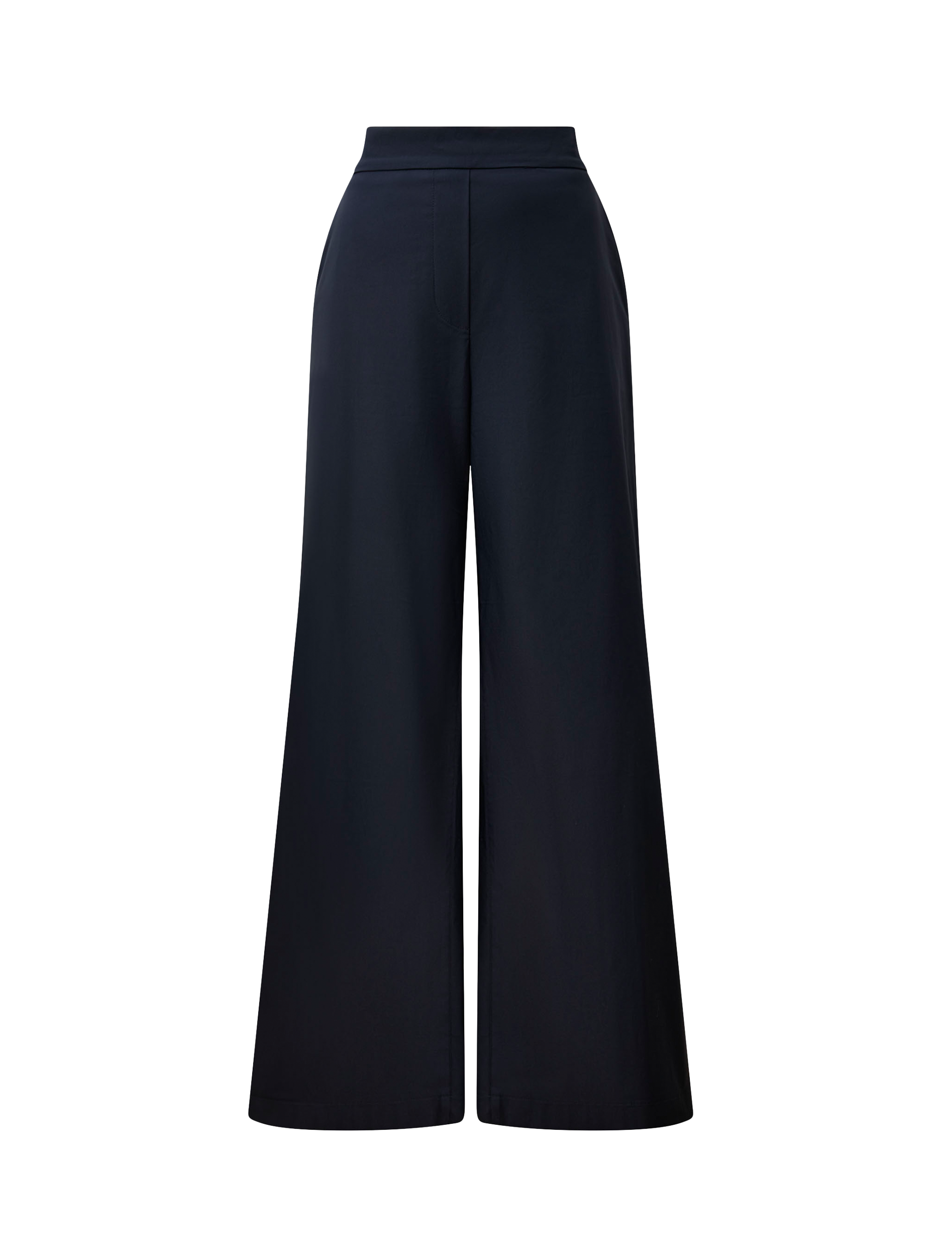 Product image 6 of 6, which shows James Lakeland High Waist Wide Leg Trousers, Navy, 8