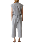 James Lakeland Fine Stripe Cropped Trousers, Navy/White, Navy/White