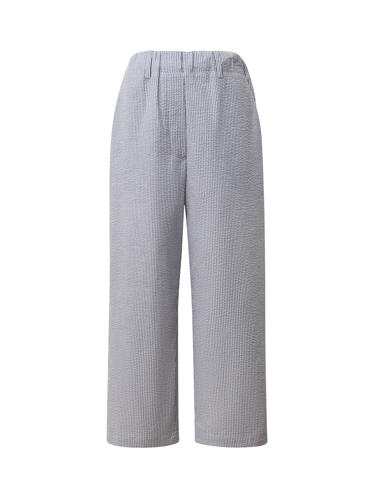 Product image 6 of 6, which shows James Lakeland Fine Stripe Cropped Trousers, Navy/White, 8
