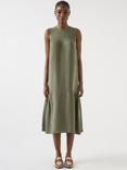 L.K.Bennett Alma Drape Midi Dress, Sage